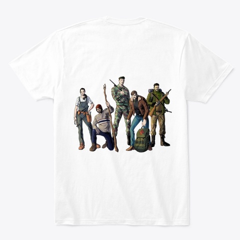 Table Top Tales White T-Shirt Back