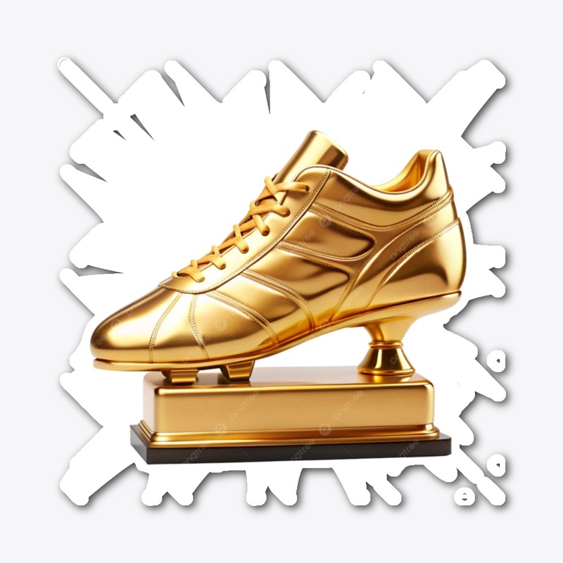 Golden Boot Die Cut Sticker