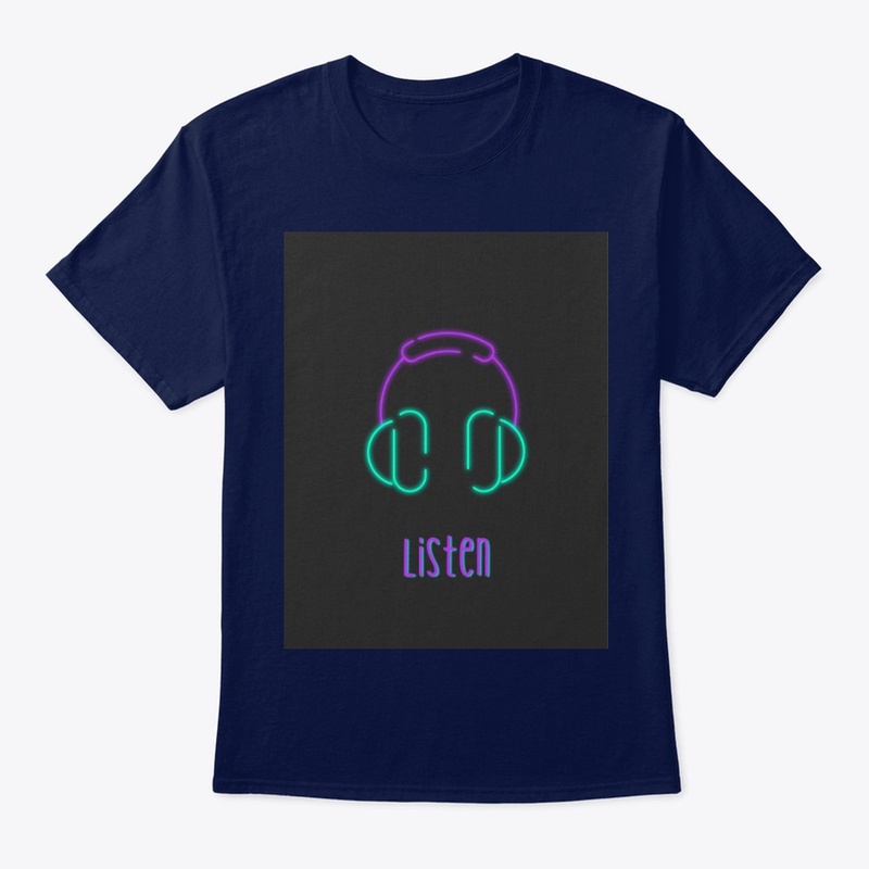 Vibrant Listen Graphic Hoodie & T-shirt 