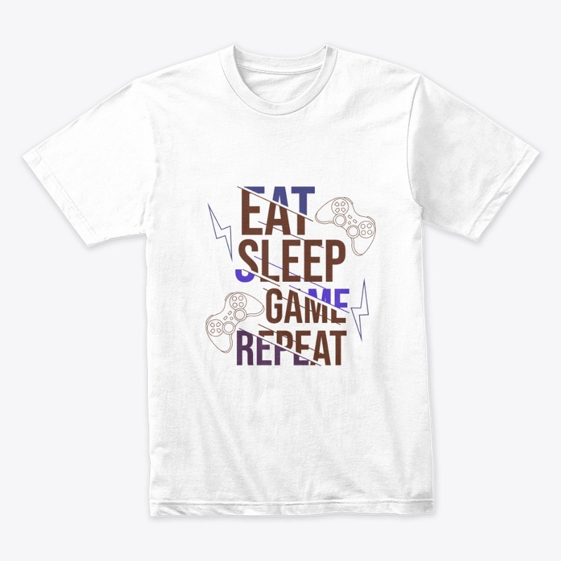 Eat Sleep Game Repeat T-Shirt