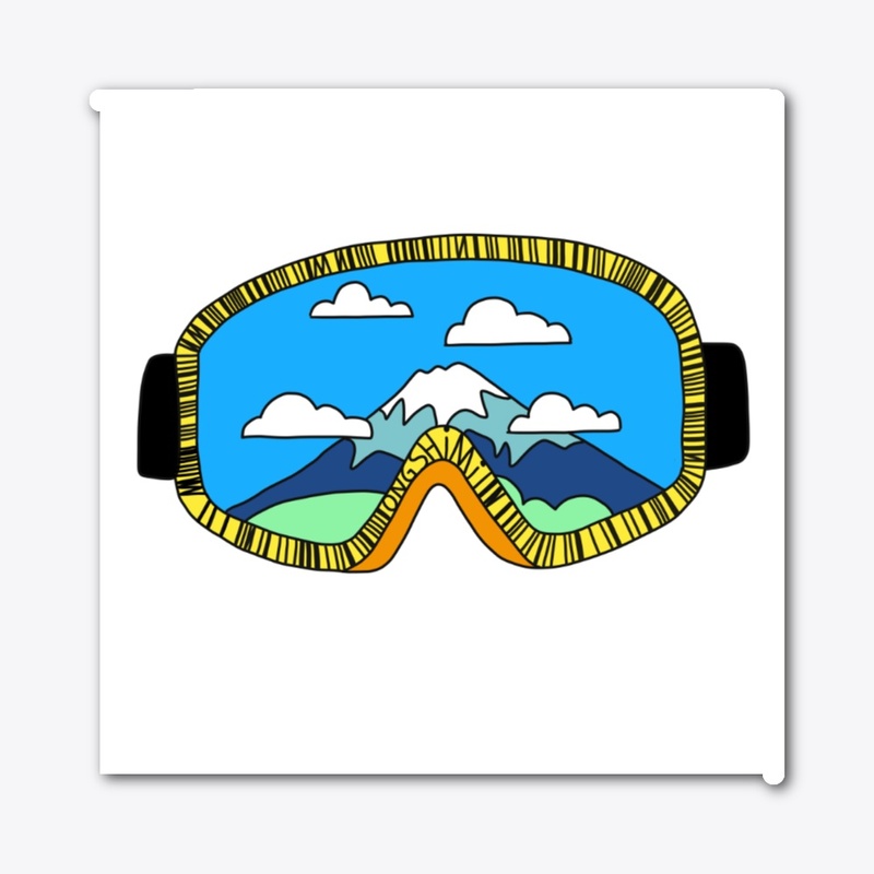 Ski Goggles Sticker 2