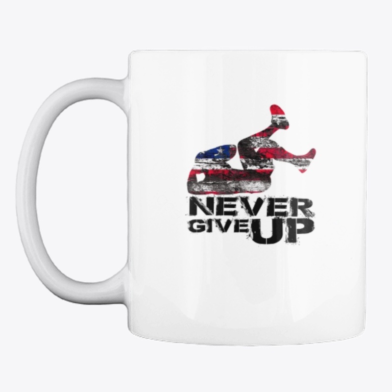 Never Give Up GYM tee