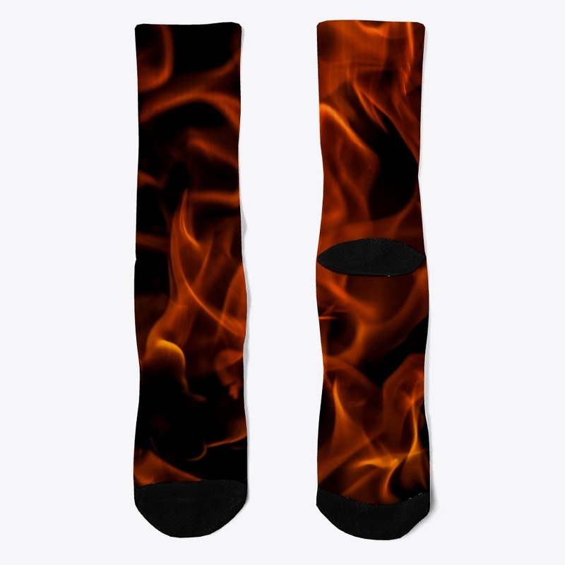 Blazing Fiery Warm Campfire