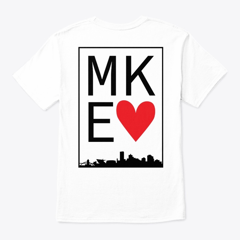 Heart MKE (back of shirt)