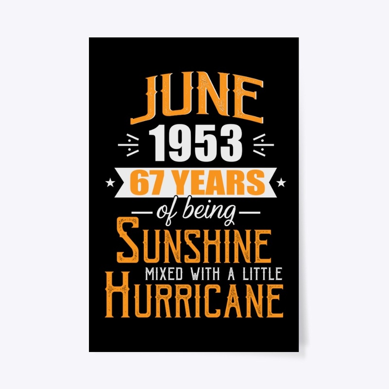 June 1953, 67 Years Anniversary Gift