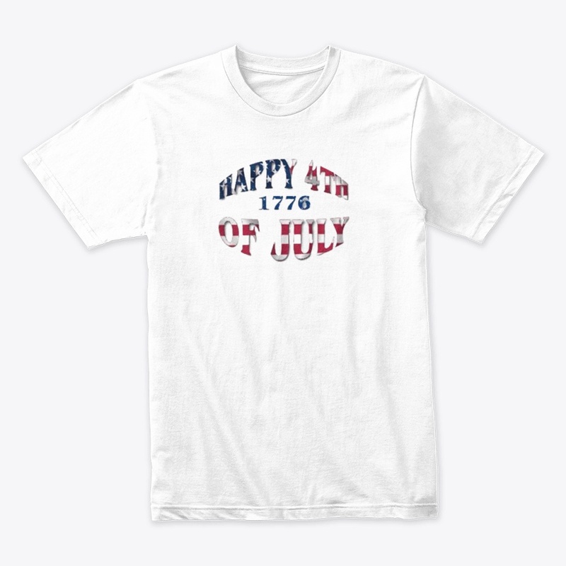 Happy 4th 1776 of July design t shirt 