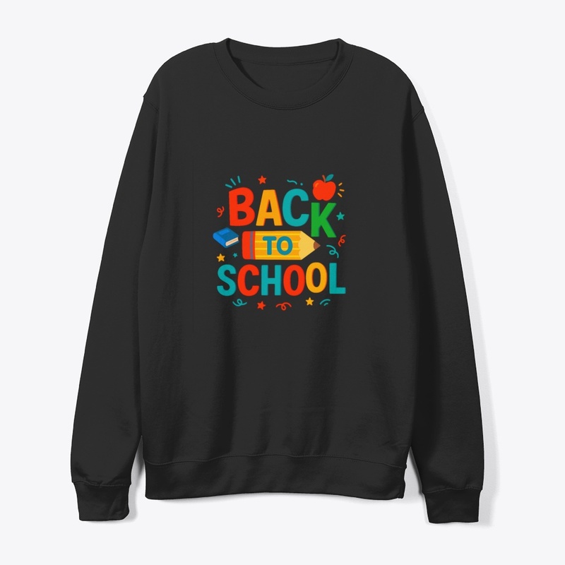 Back to School" Colorful Pencil & Apple 
