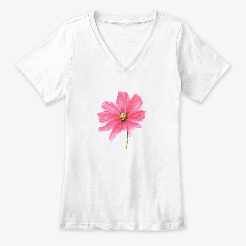 Pink Flower -Drawing