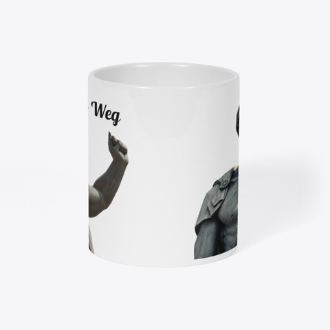 Stoischer Kaffeebecher White T-Shirt Right