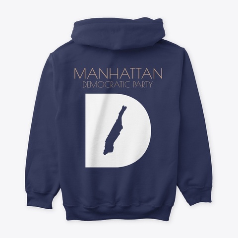 Manhattan Dems Navy T-Shirt Back