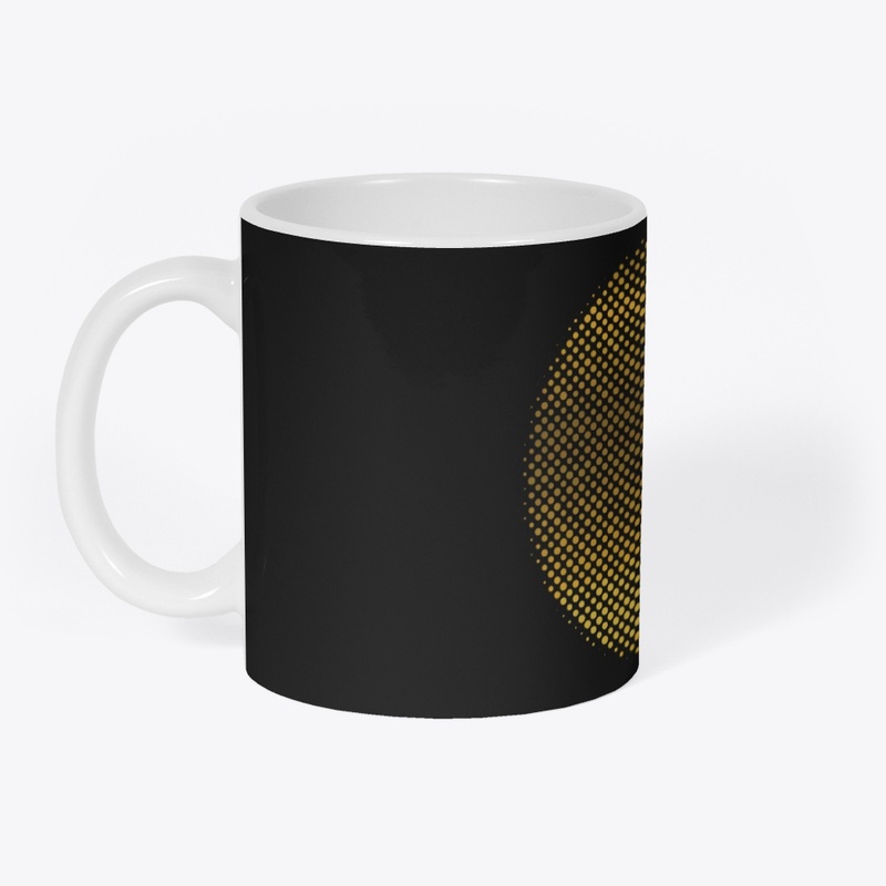 Dot design circle in Black