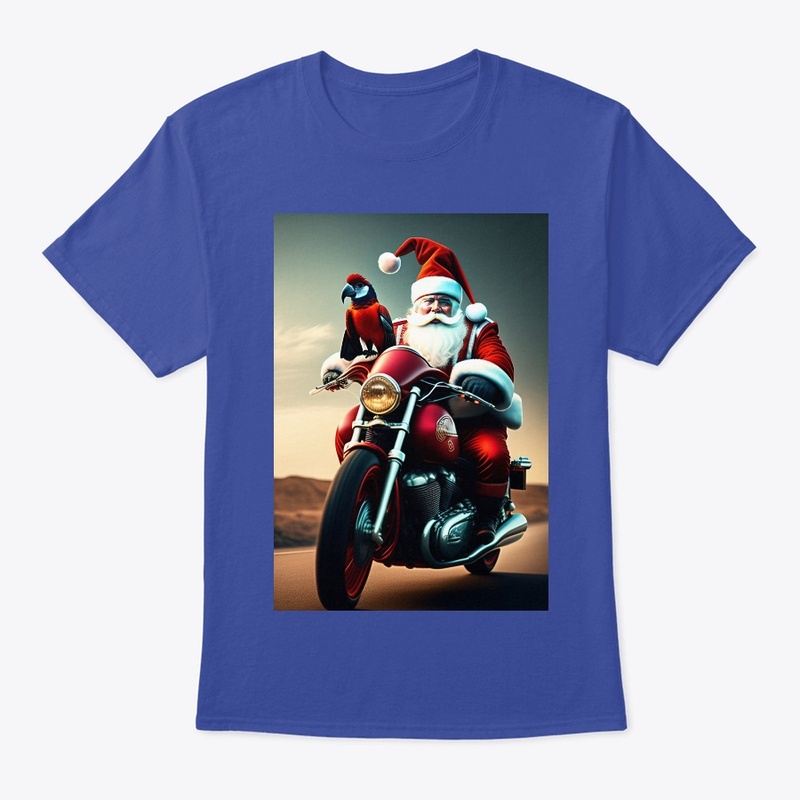 santa on bike 