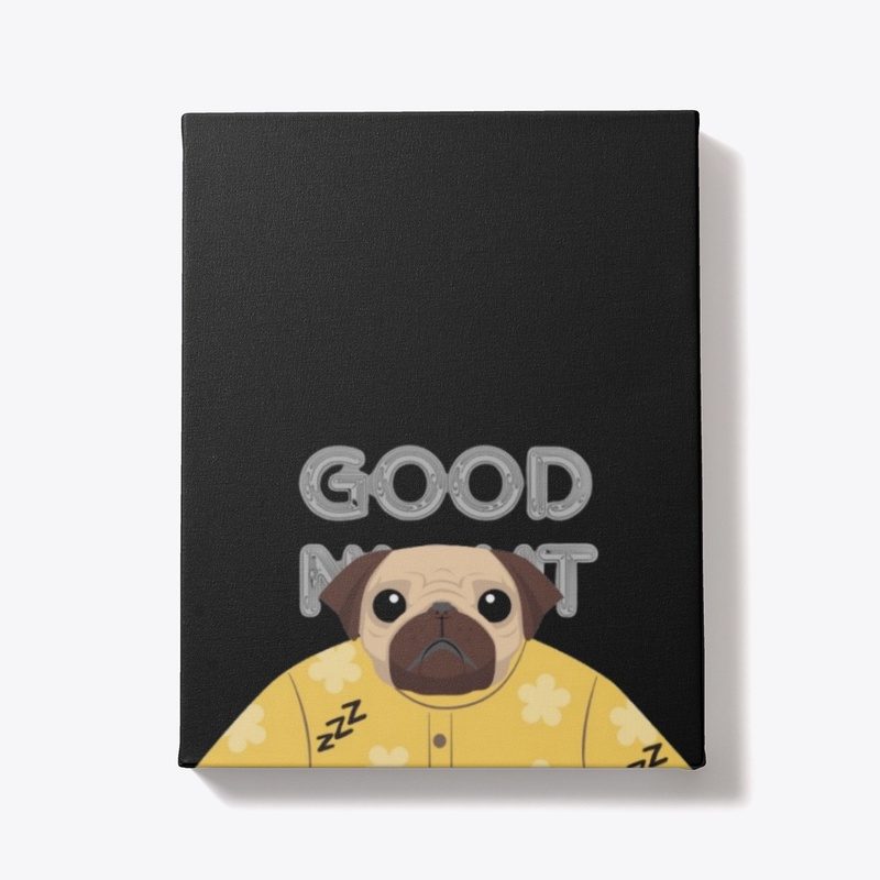 good night pug 🐕‍🦺