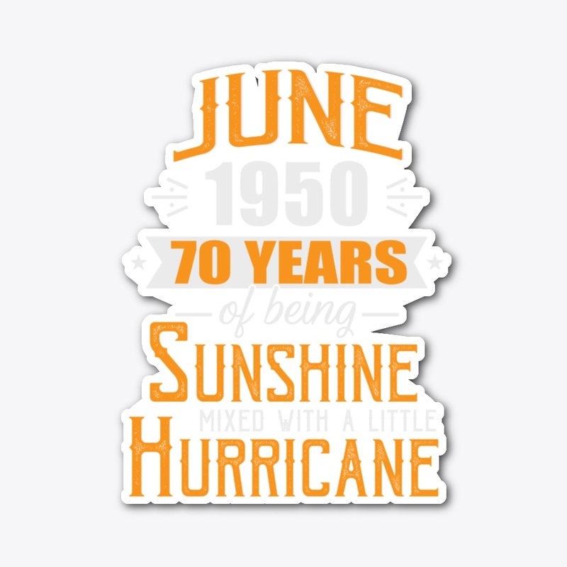 June 1950, 70 Years Anniversary Gift