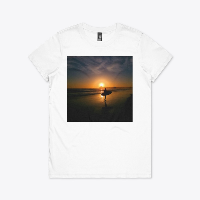 Huntington Beach Pier and Surfer