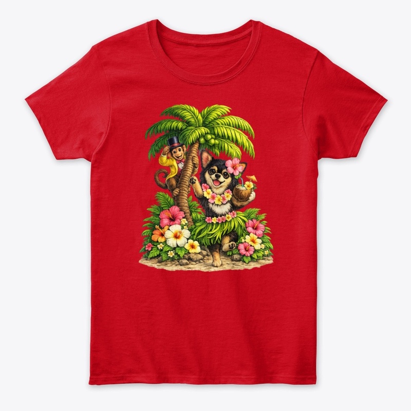 Aloha pup-Palmtree Edition