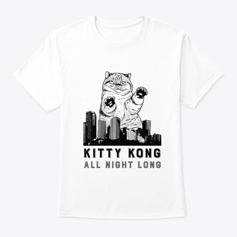 Kitty Kong All Night Long | Cat Tee 