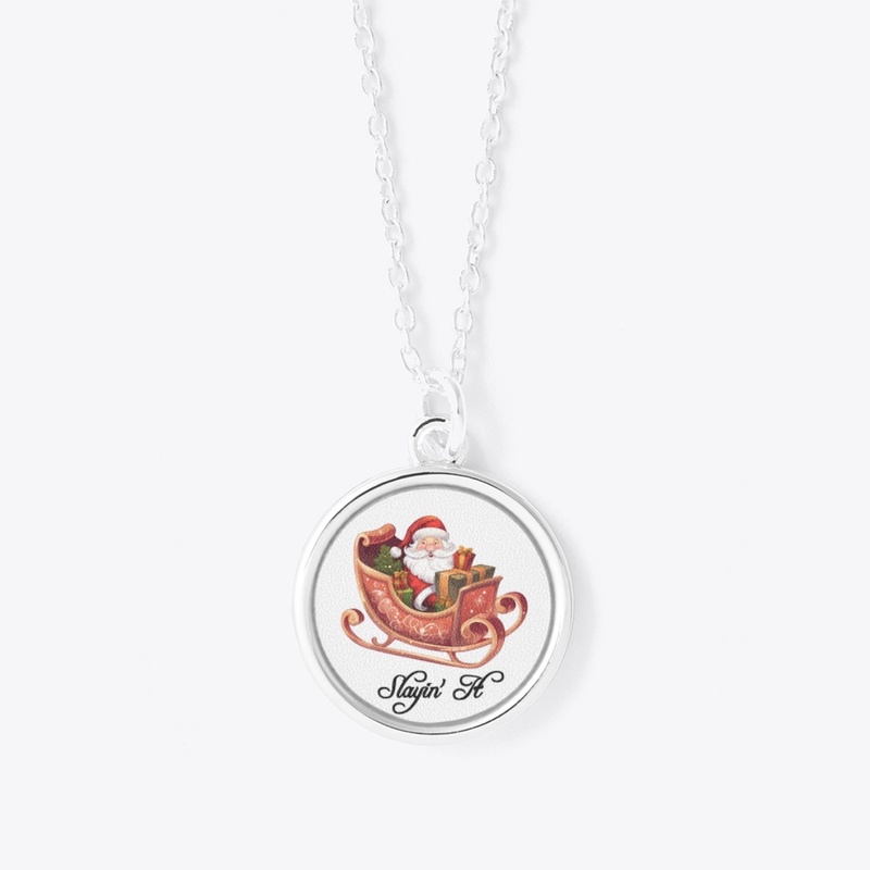 Slayin' It White Santa Design 1