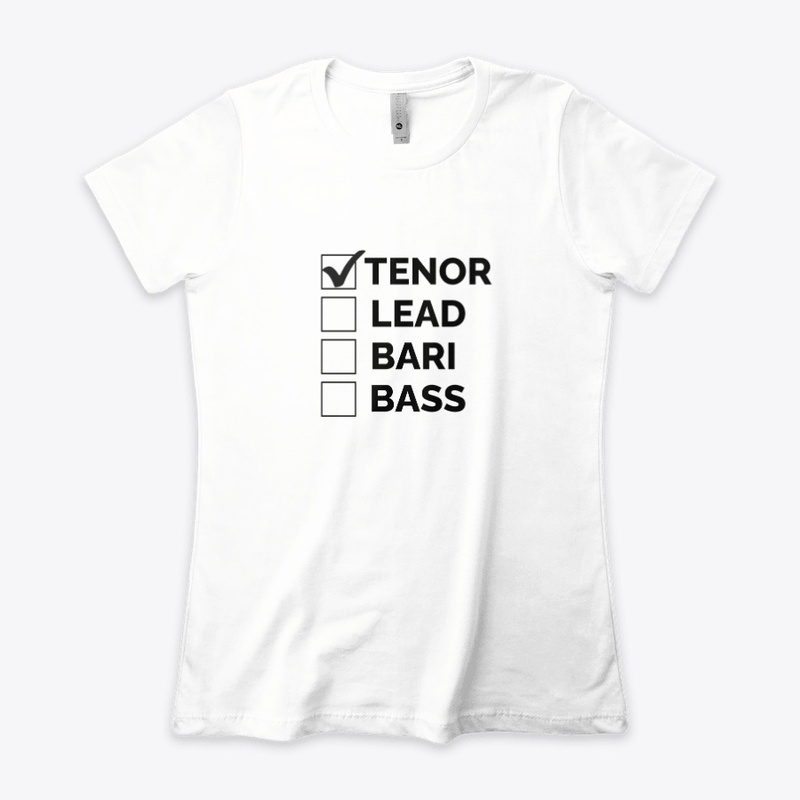 Block Tenor Check Mark Black