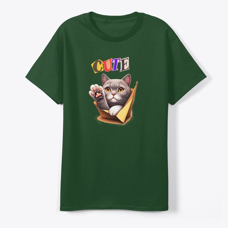 cat cute t shirt