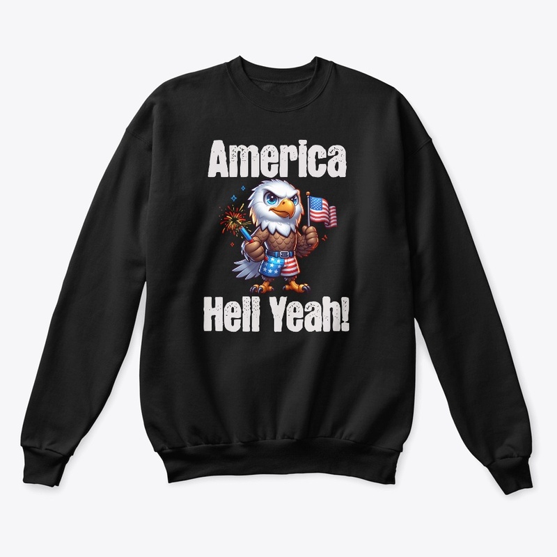 America Hell Yeah Bald Eagle Patriotic 