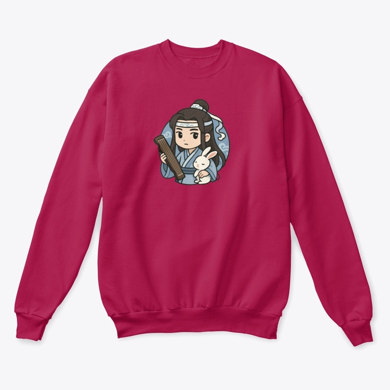 Lan Wangji Chibi Art | Guqin & Bunny
