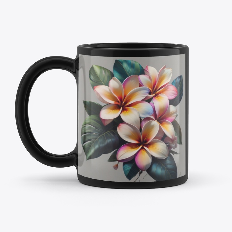 Plumeria (Vibrant Abstract)