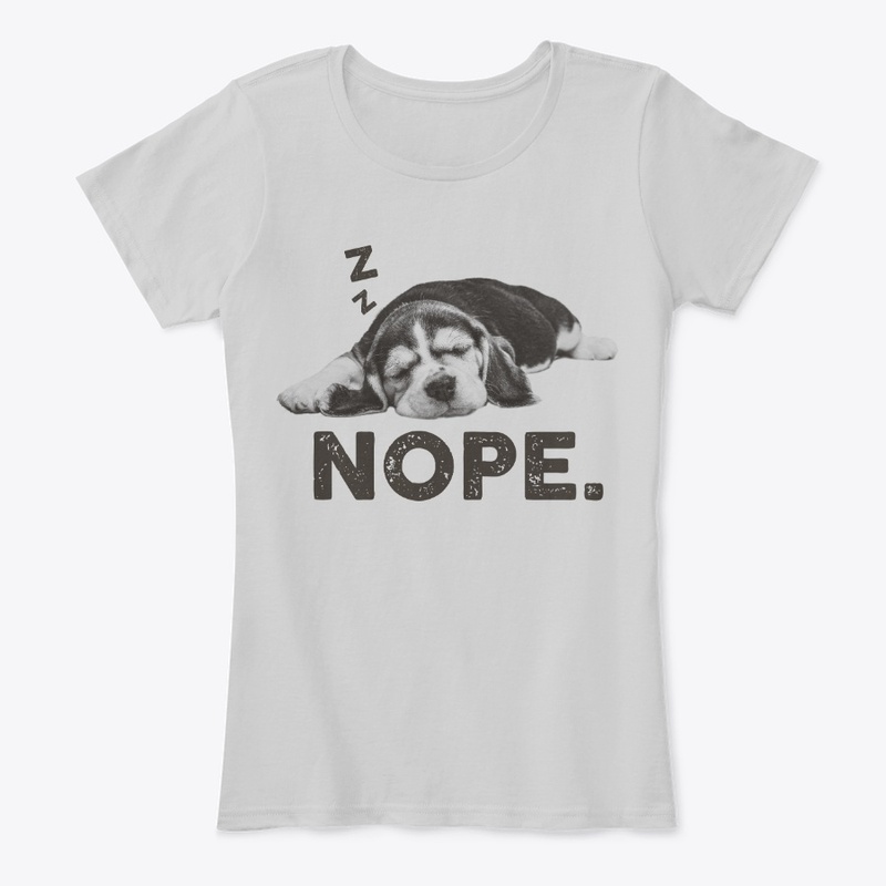 Funny Lazy Nope Beagle Dog Themed Gift