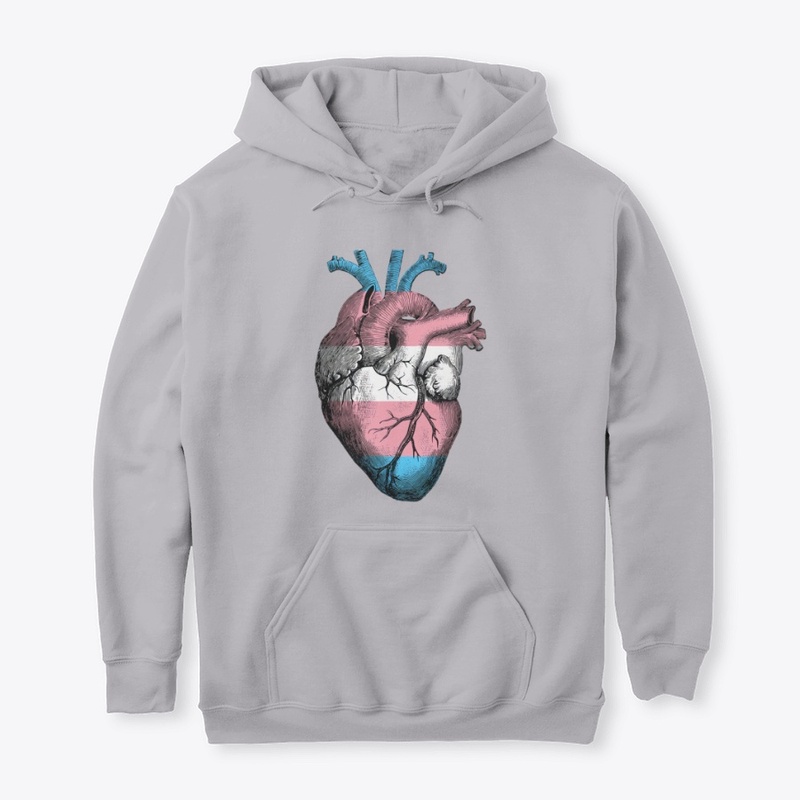 Transgender Pride Anatomical Heart