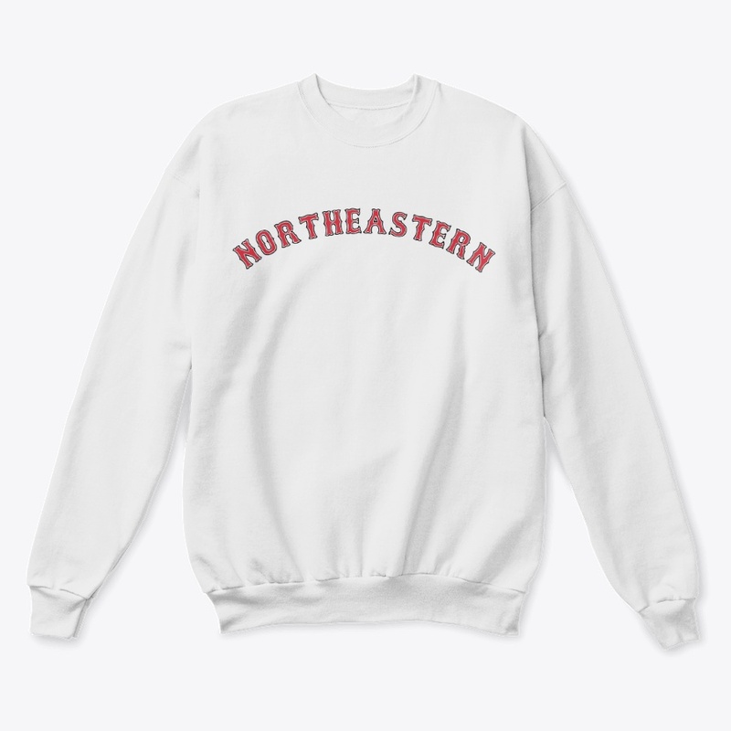Northeastern Sox Script - White/Gray