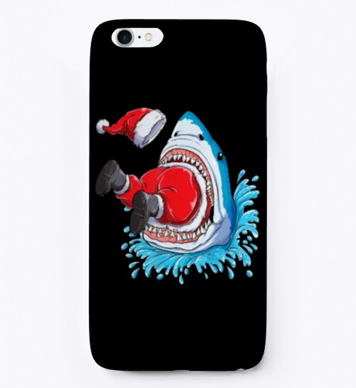 Shark Eating Santa Claus Christmas 