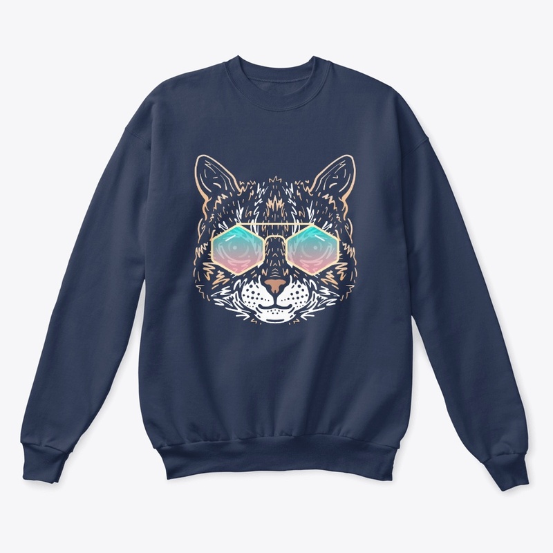 Cute Cat in Sunglasses (Colored+sg10)