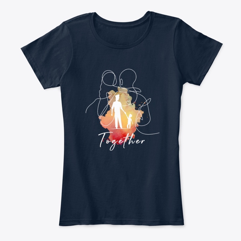 father's day walk together -white 