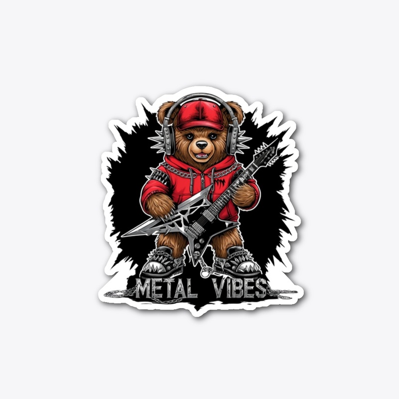 Music-Inspired "Metal Vibes" Teddy Bear 