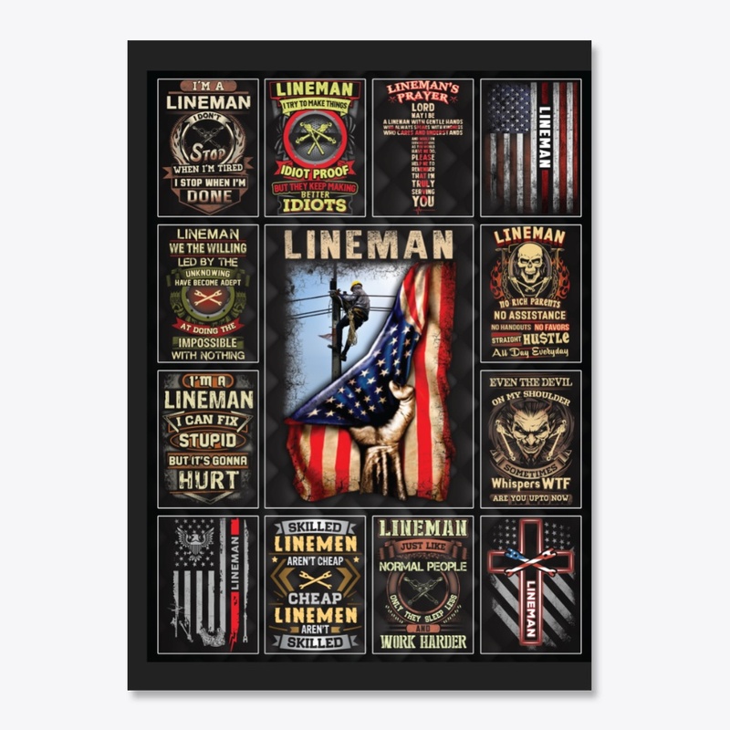 Awesome Lineman Collage Product