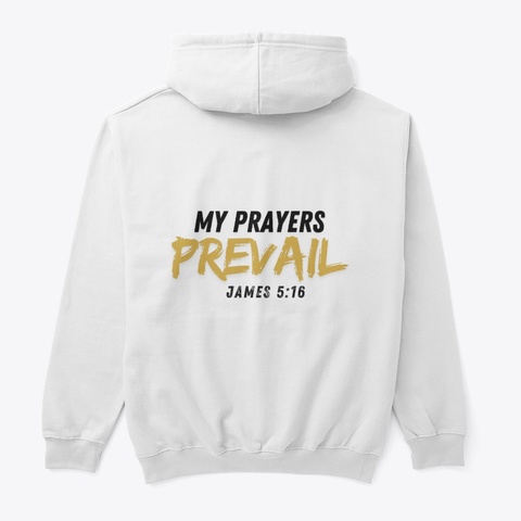 Praying Parents Prevail White T-Shirt Back