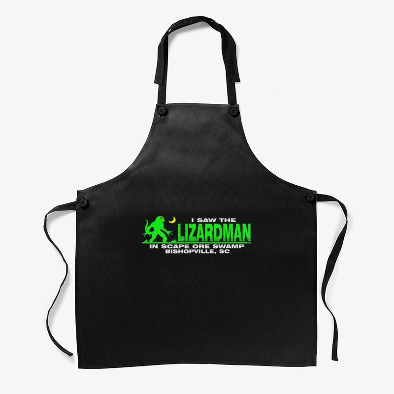 I SAW THE LIZARDMAN APRON