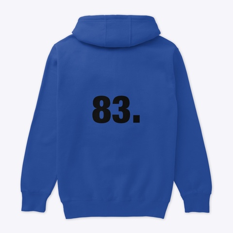 King 83 Pennii Pullover Hoodie True Royal T-Shirt Back