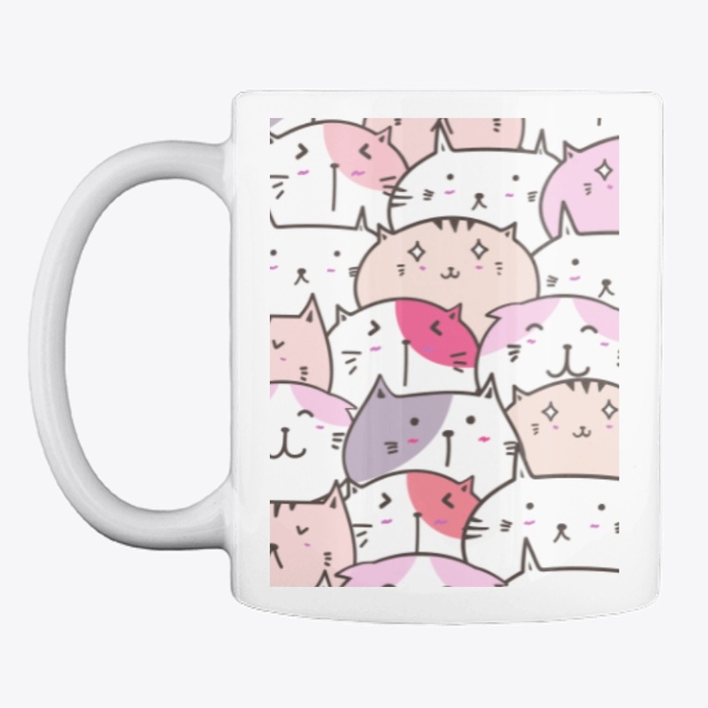 Lovely Colorful Cat Design