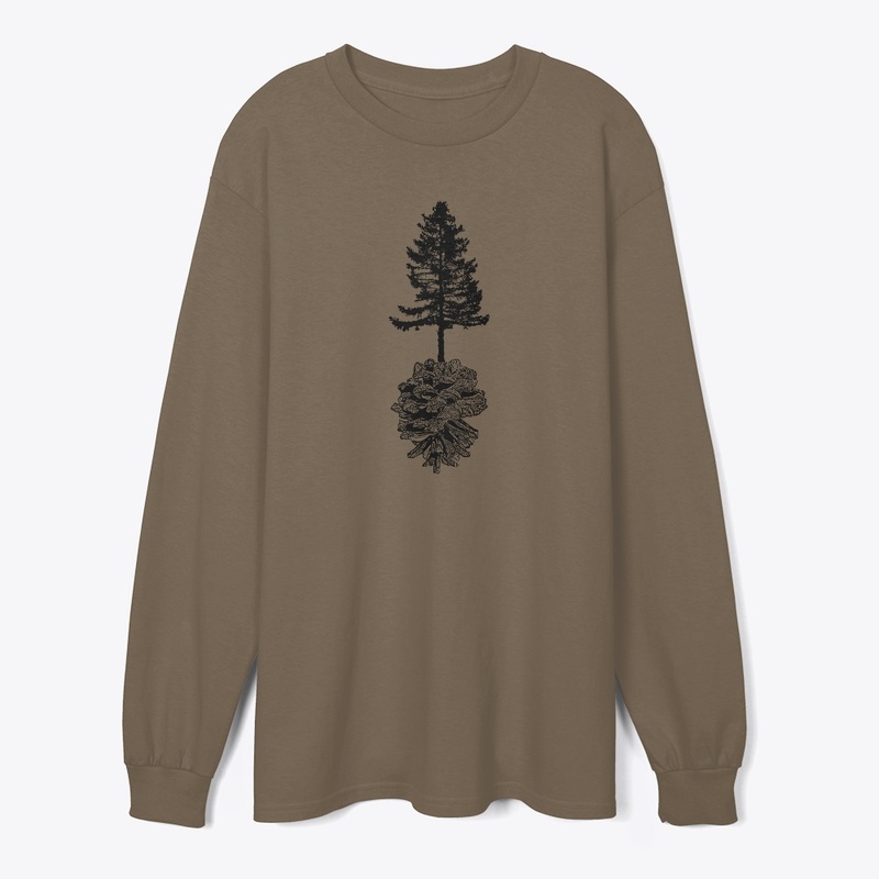 Evergreen Tree and Pine Cone