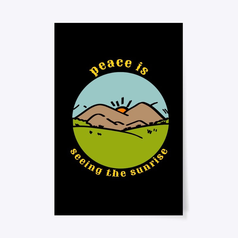 peace is seeing the sunrise