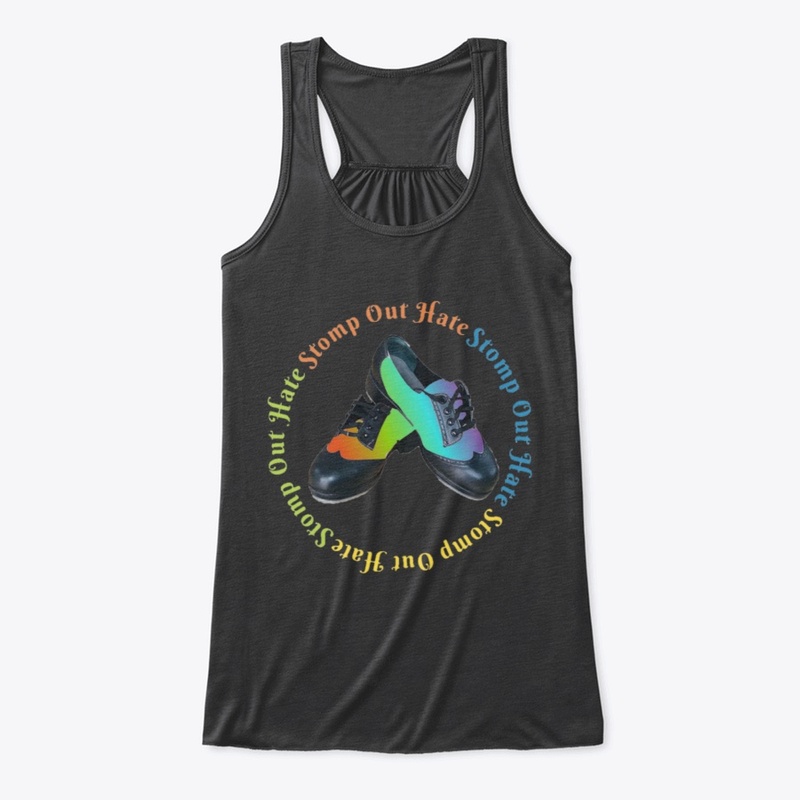 Stomp Out Hate Rainbow Tap Shoes