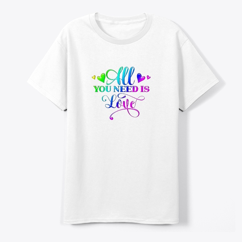 All You Need Is Love Rainbow Quote