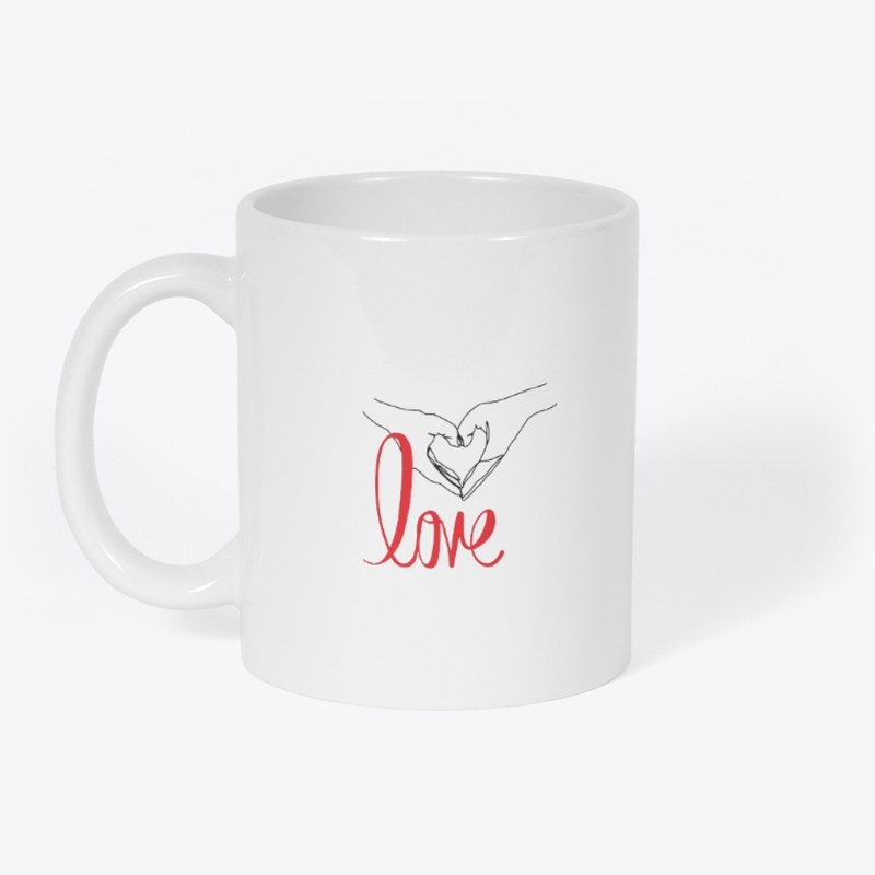 "Love Graphic White T-Shirt- Vibrant. 