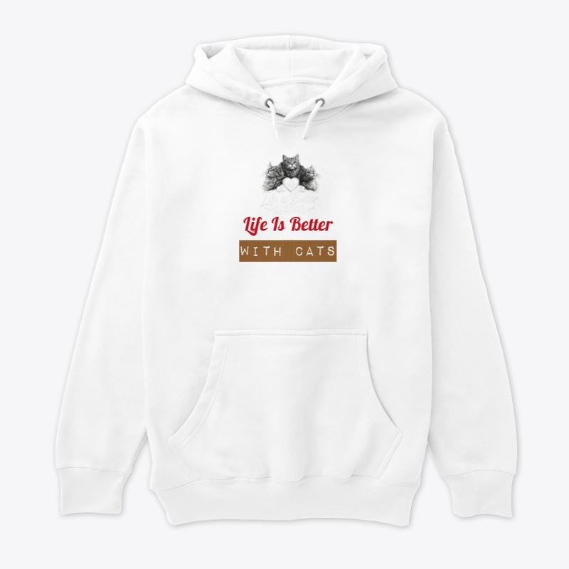 Life Is Better With Cats T-Shirt-Cup..