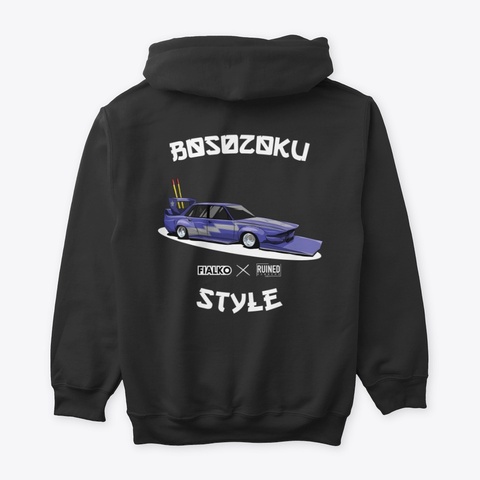 Full Color Bosozoku Style Cressida Black Camiseta Back