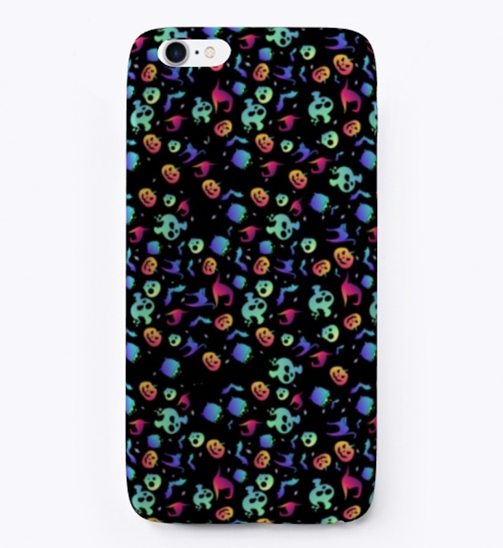 Funny colorful Halloween pattern