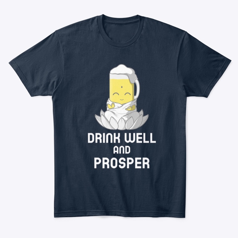 Drink Well And Prosper Beer Glass