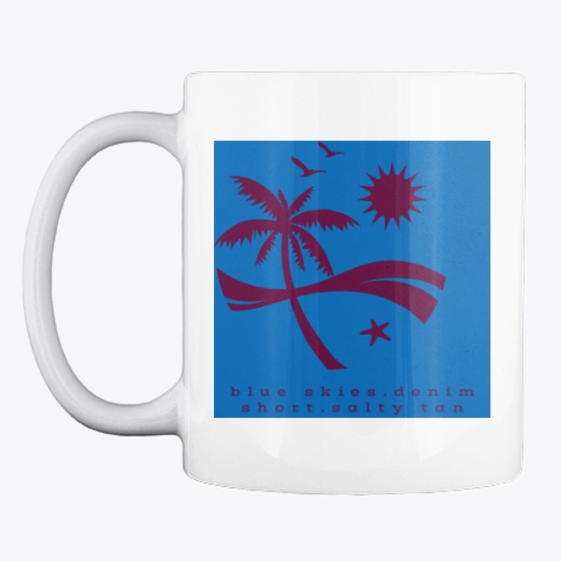 love to beach.love blue sky salty love
