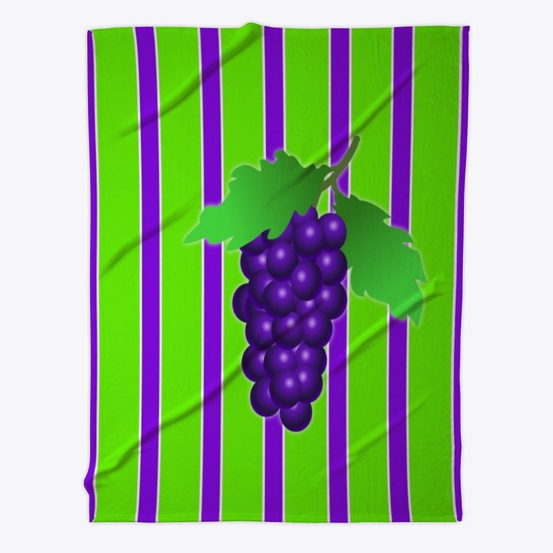 Grapes on Fruit Striped Colors